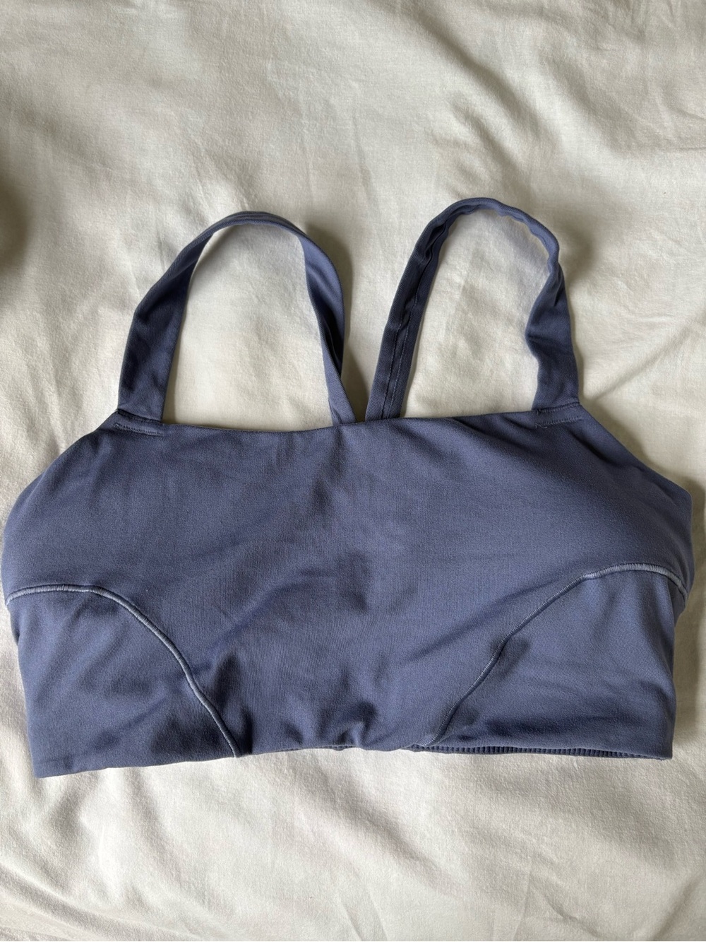 Adidas Slate Blue Padded Sports Bra - size D